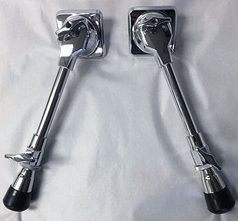 Chrome bass drum
                                                  spurs